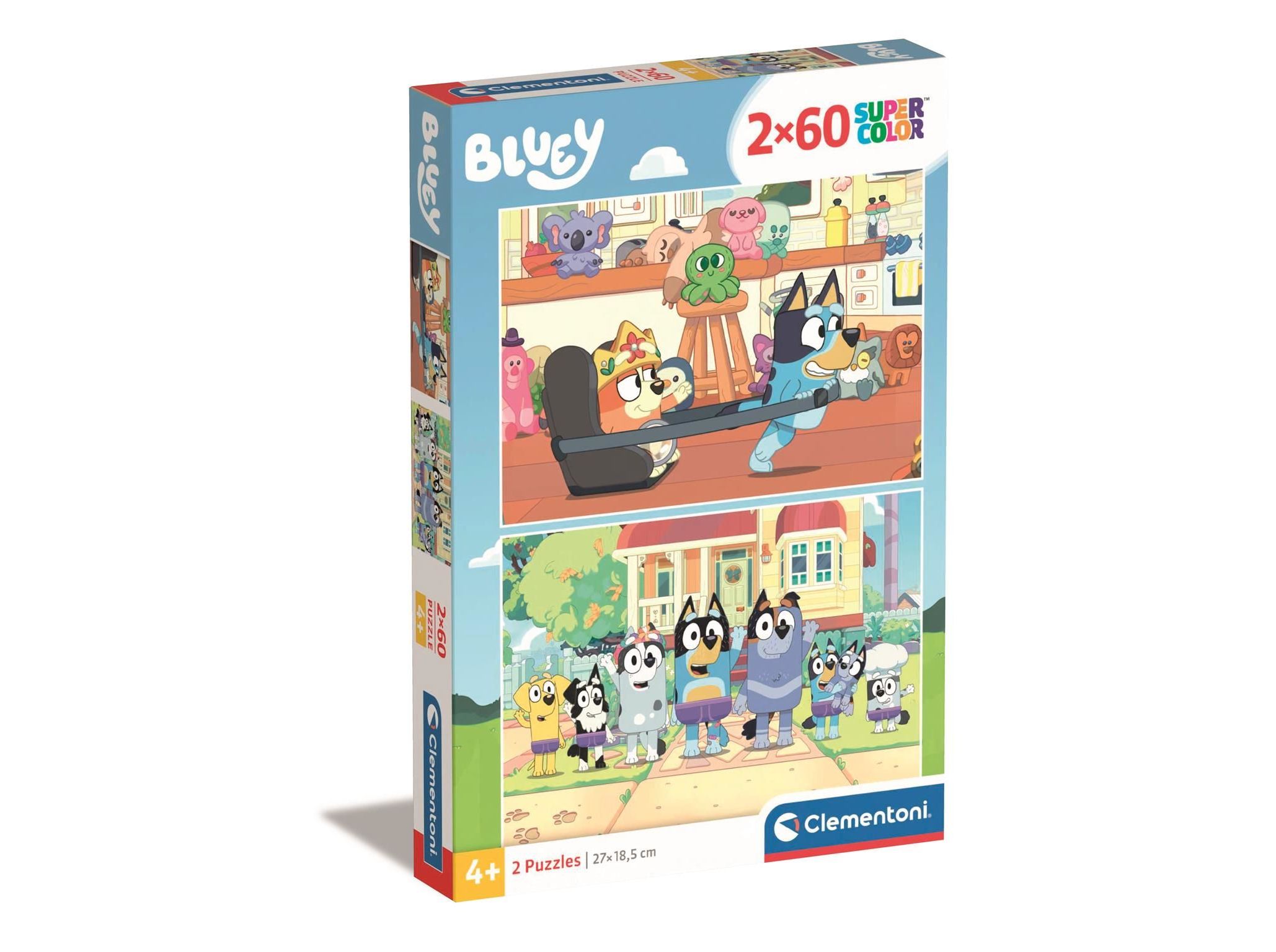 PUZZLE BLUEY CLEMENTONI 2X60 PEÇAS