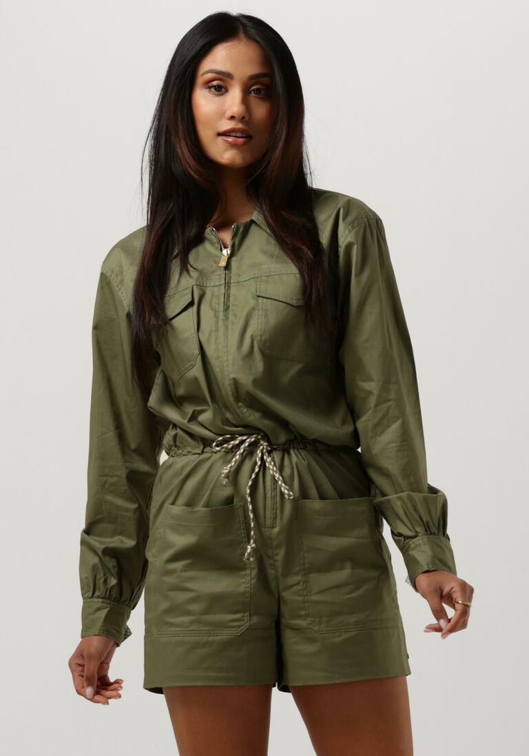 SCOTCH & SODA olijf scotch & soda  short military jumpsuit