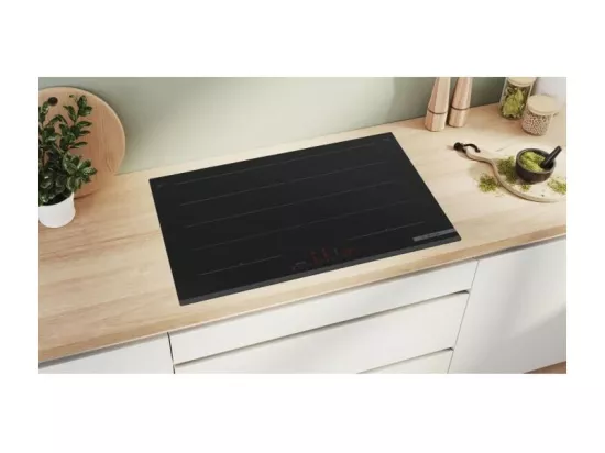 Table de cuisson a induction - BOSCH - 4 foyers - 52,2 x 80,2 x 5,1 cm - PXY83KHC1E - Noir