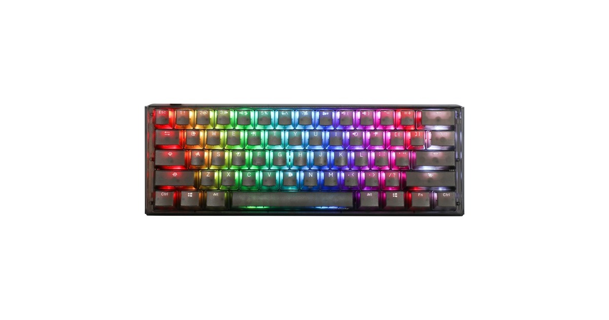 DuckyOne 3 Mini Aura, toetsenbord  (Zwart, US lay-out, Cherry MX Brown, 60%, ABS Double Shot, hot swap)