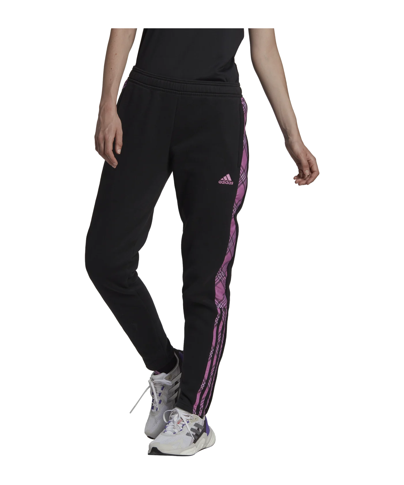 adidas Tiro Trainingshose Damen Schwarz Lila