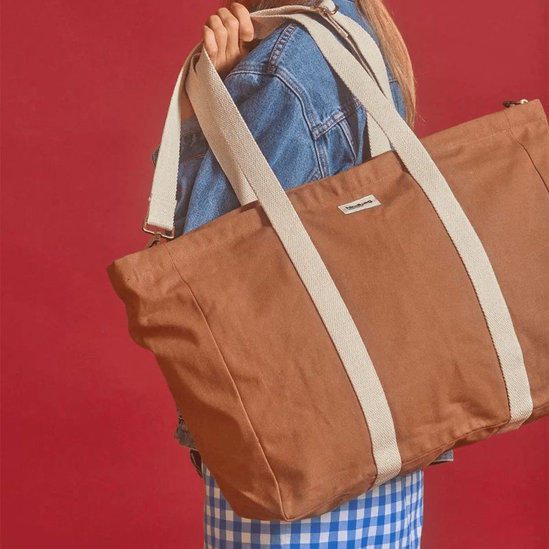 Sac Cabas Jean 60 cm Cannelle