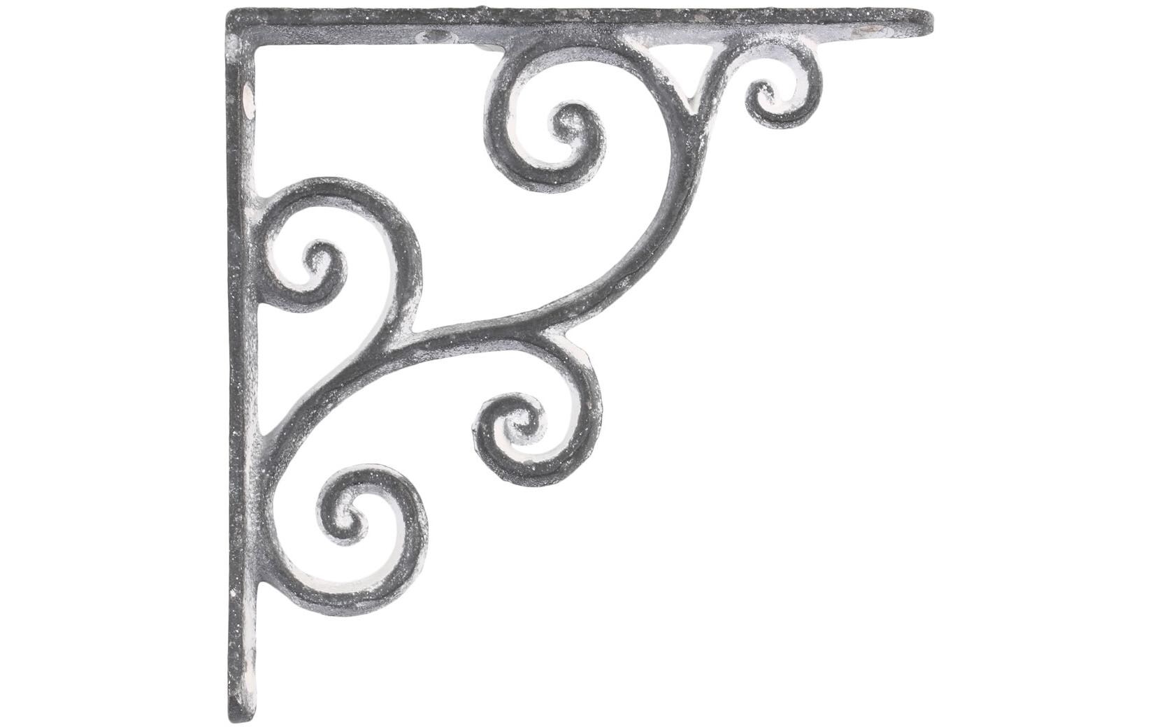 Regalträger Antique 14 x 14 cm, GrauNostalgischer Regalträger