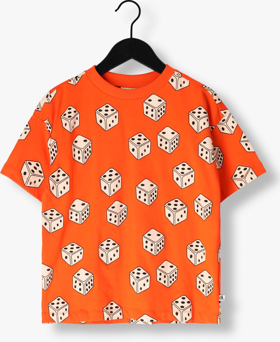 CARLIJNQ oranje carlijnq t-shirt dice - oversized t-shirt