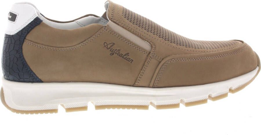 Australian Instappers & Mocassins Eagle Nubuck Sand-beige Zand
