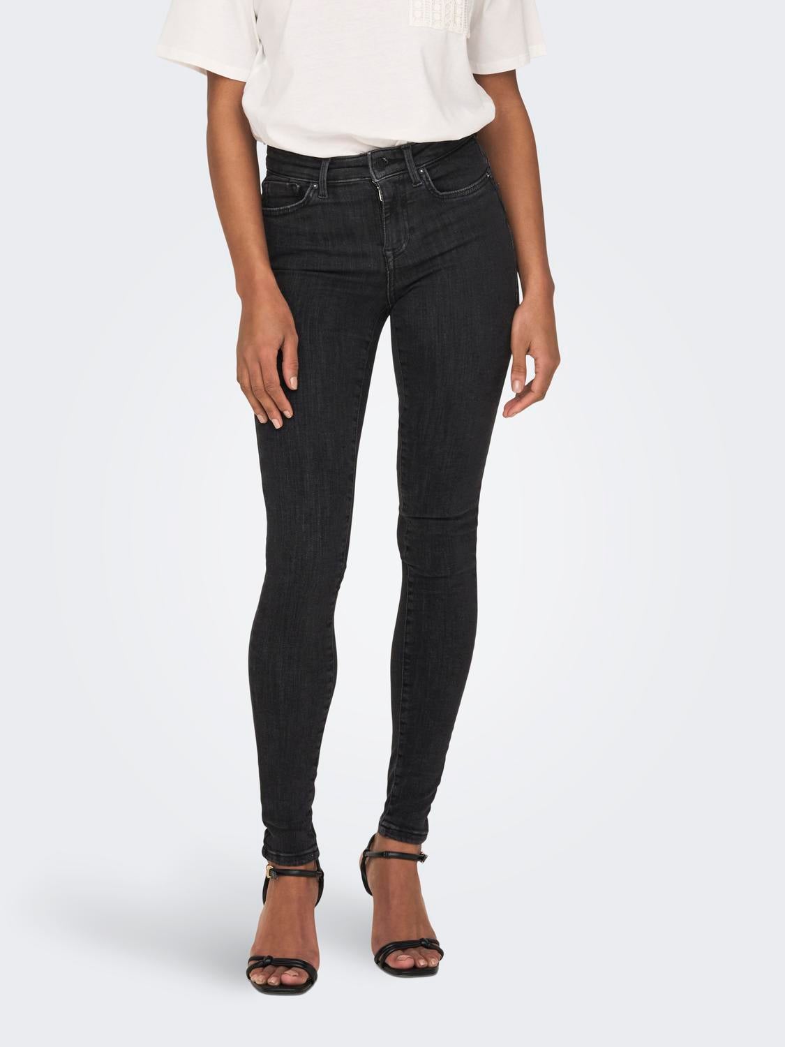 ONLPOWER Mittlere Taille Skinny Fit Jeans Medium Grey Denim