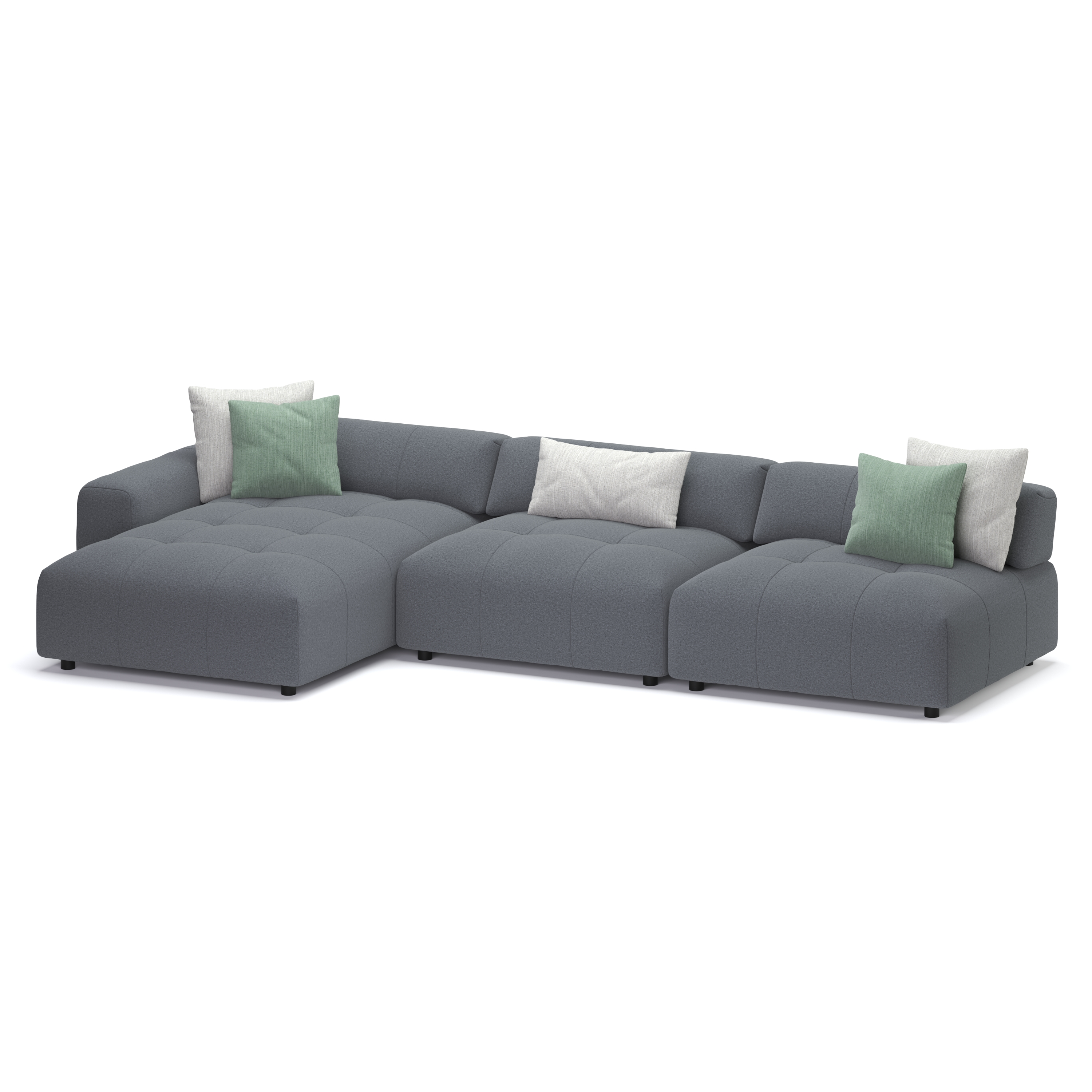 Ecksofa BONNIE links anthrazit