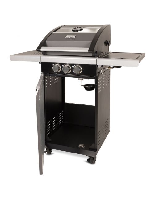 Patton Patio Pro Chef - Multi Grill 2+ Gasbarbecue - Barbecue - 54x110x113 cm 29 kg Grijs Zwart Geschikt Voor 4-6 Personen