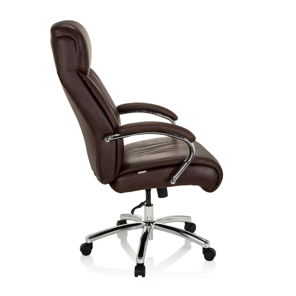 XXL Drehstuhl XXL CONSTRUCTOR V Leder mit Armlehnen hjh OFFICE