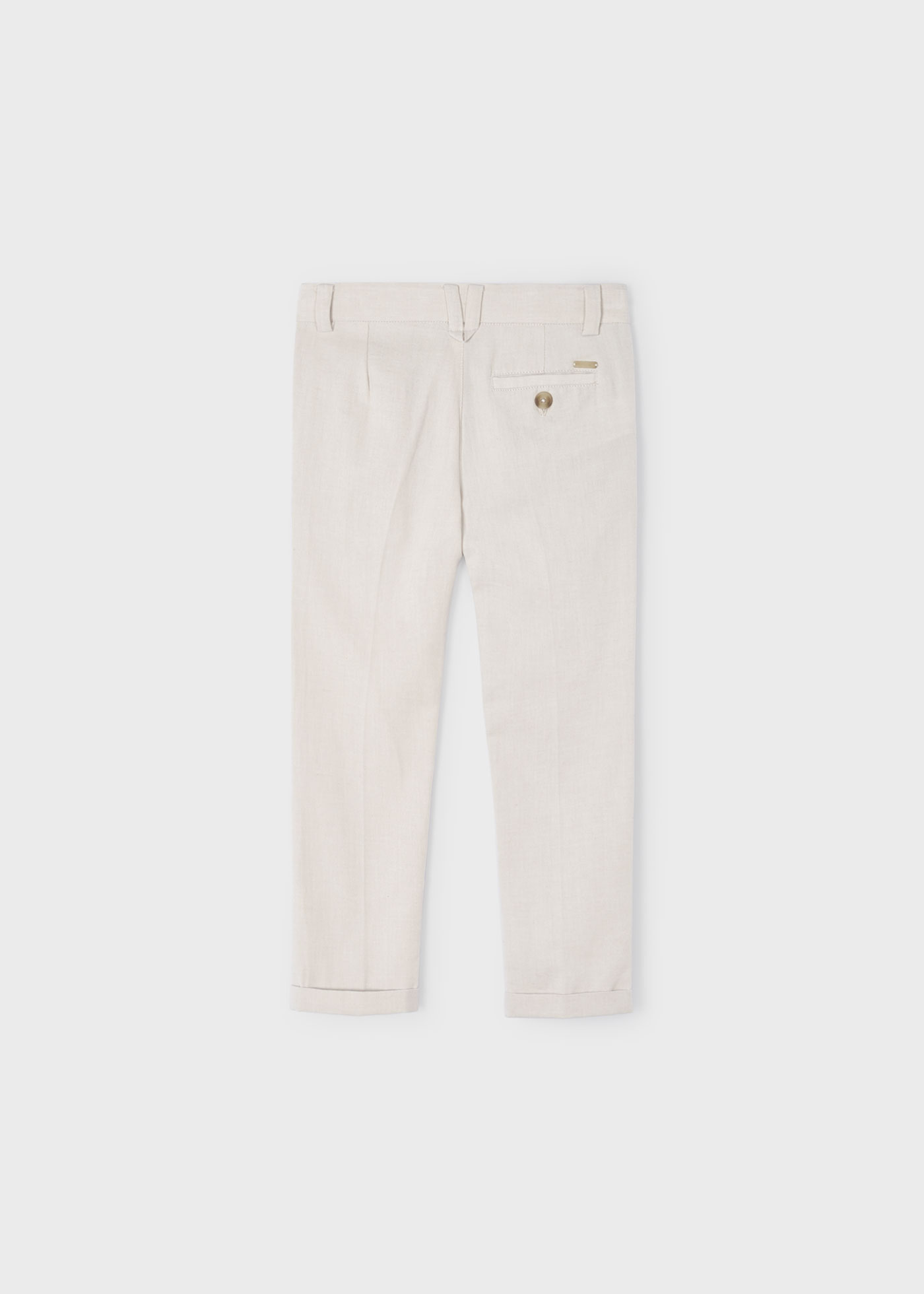 Calças chino de linho para meninos (ráfia)