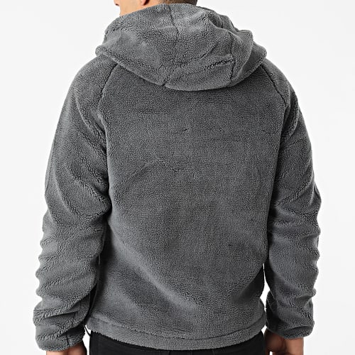 Veste Col Zippé Capuche Polaire 242 Gris