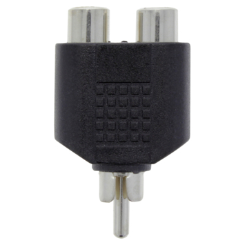 Q-Link tulp splitter 1RCA male/2RCA female