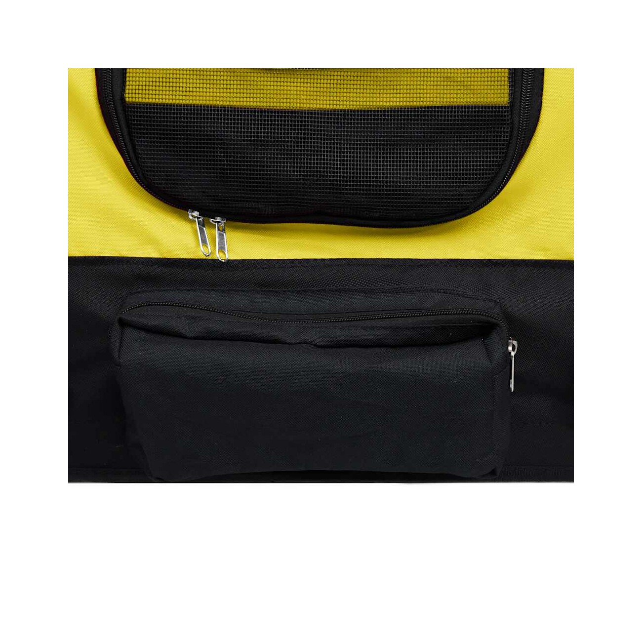 VidaXL Hunde 2-in-1 Fahrradanhänger & Jogger gelb