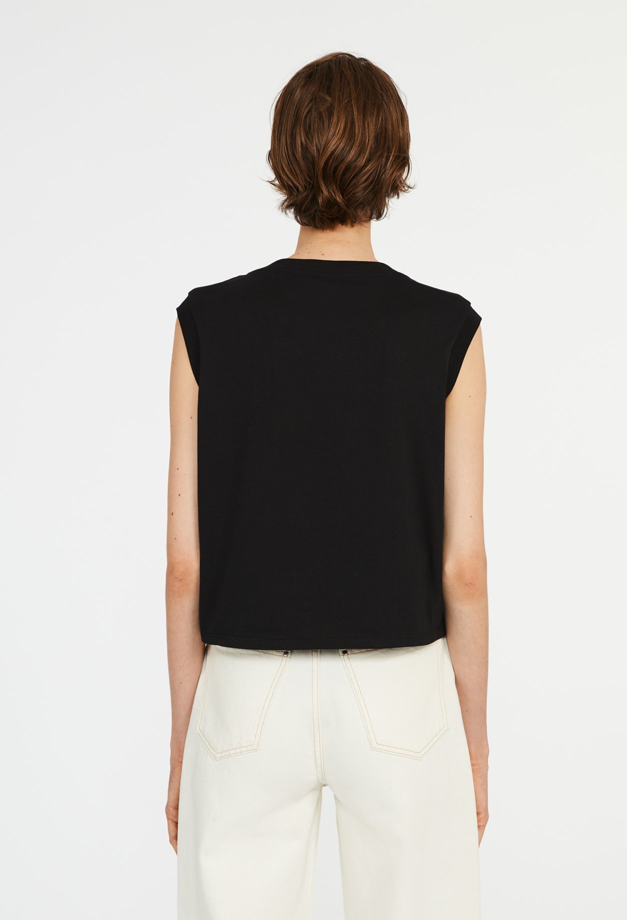 T-shirt brode en coton