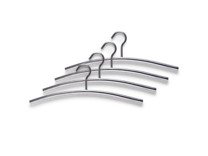 Zeller Present Kleiderbügel 4 Stück, Silber Kleiderbügel, 4er Set