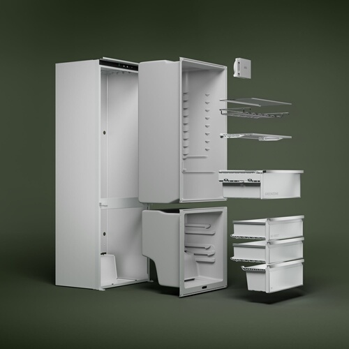 Réfrigérateur congélateur en bas Aeg TC7MS181DS Blanc