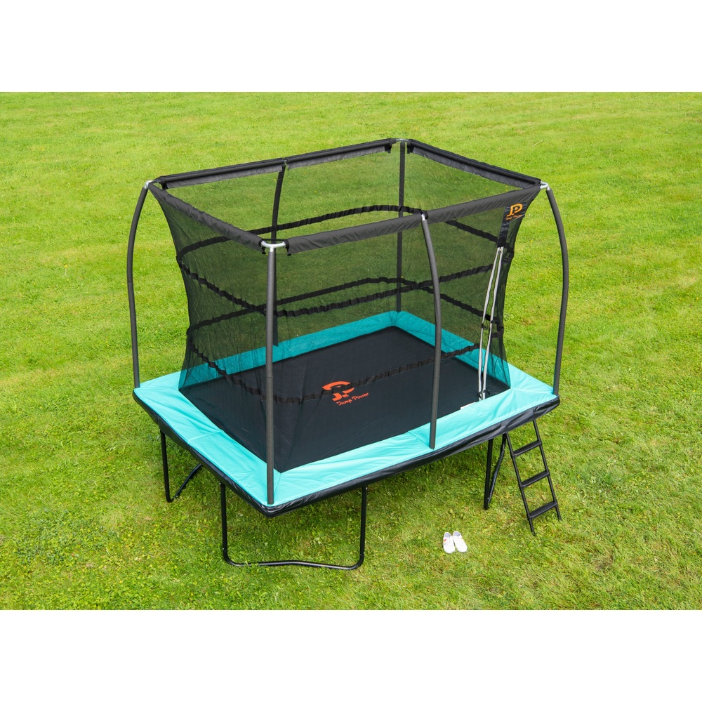 Jump Power Elite Series 10 x 7,5 Fuß (ca. 3 x 2,3 m) Rechteckiges Trampolin & Sicherheitsnetz