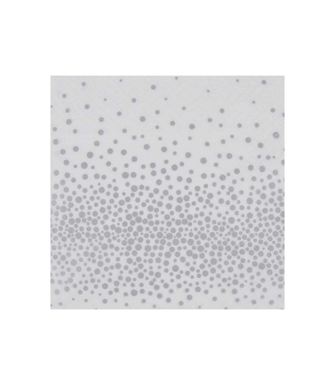 Paris Prix - Lot De 20 Serviettes à Papier confettis 33x33cm Argent