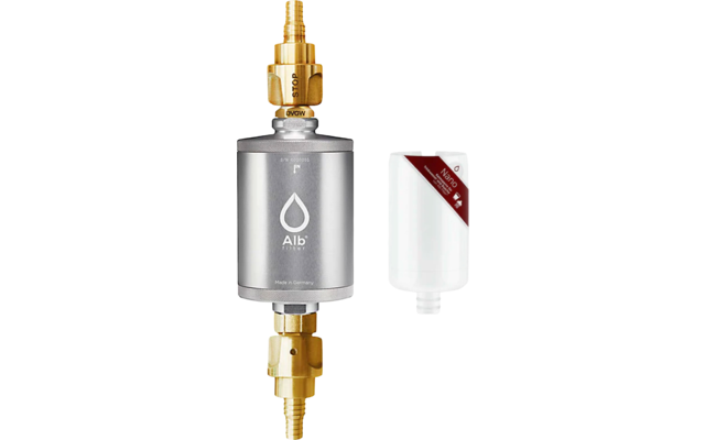Alb Filter Travel Nano Trinkwasserfilter Keimsperre für den Festeinbau mit Geka Anschluss