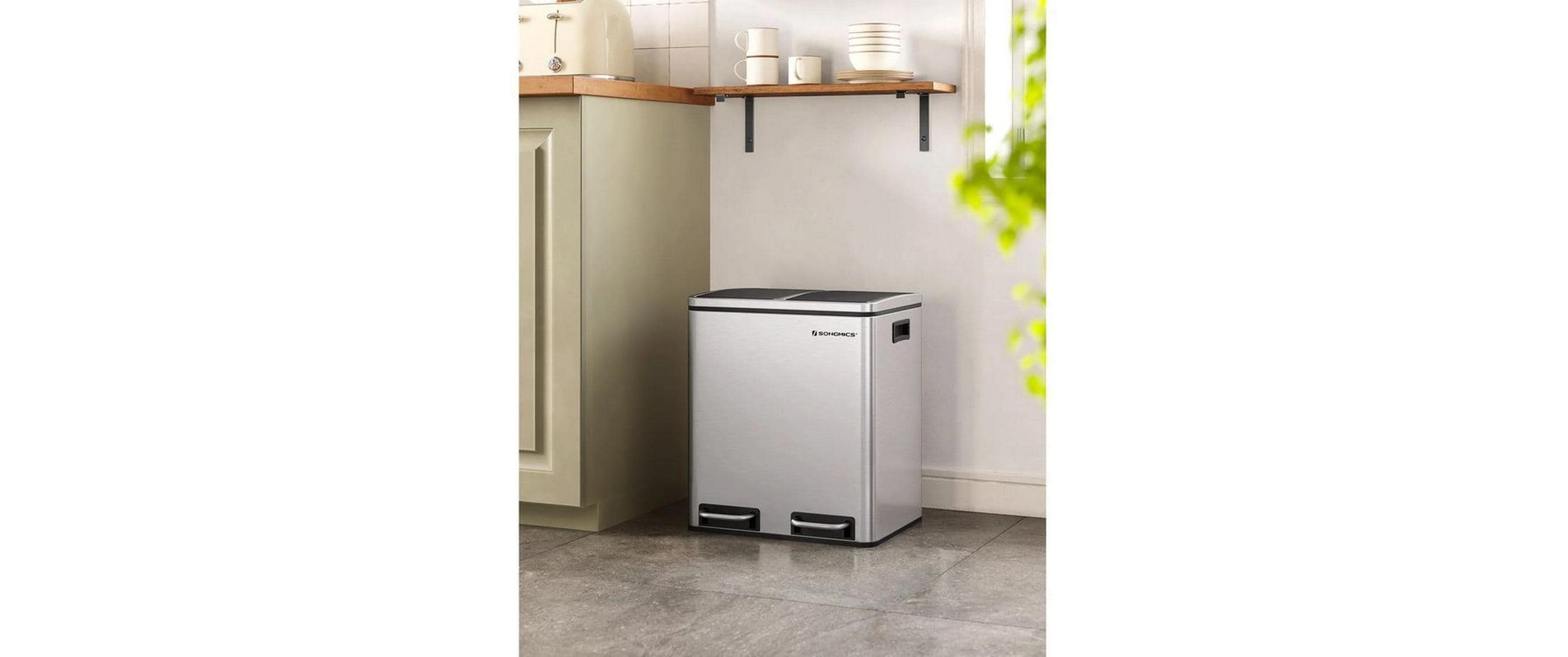 SONGMICS Mülleimer »30 l« 2 Behälter