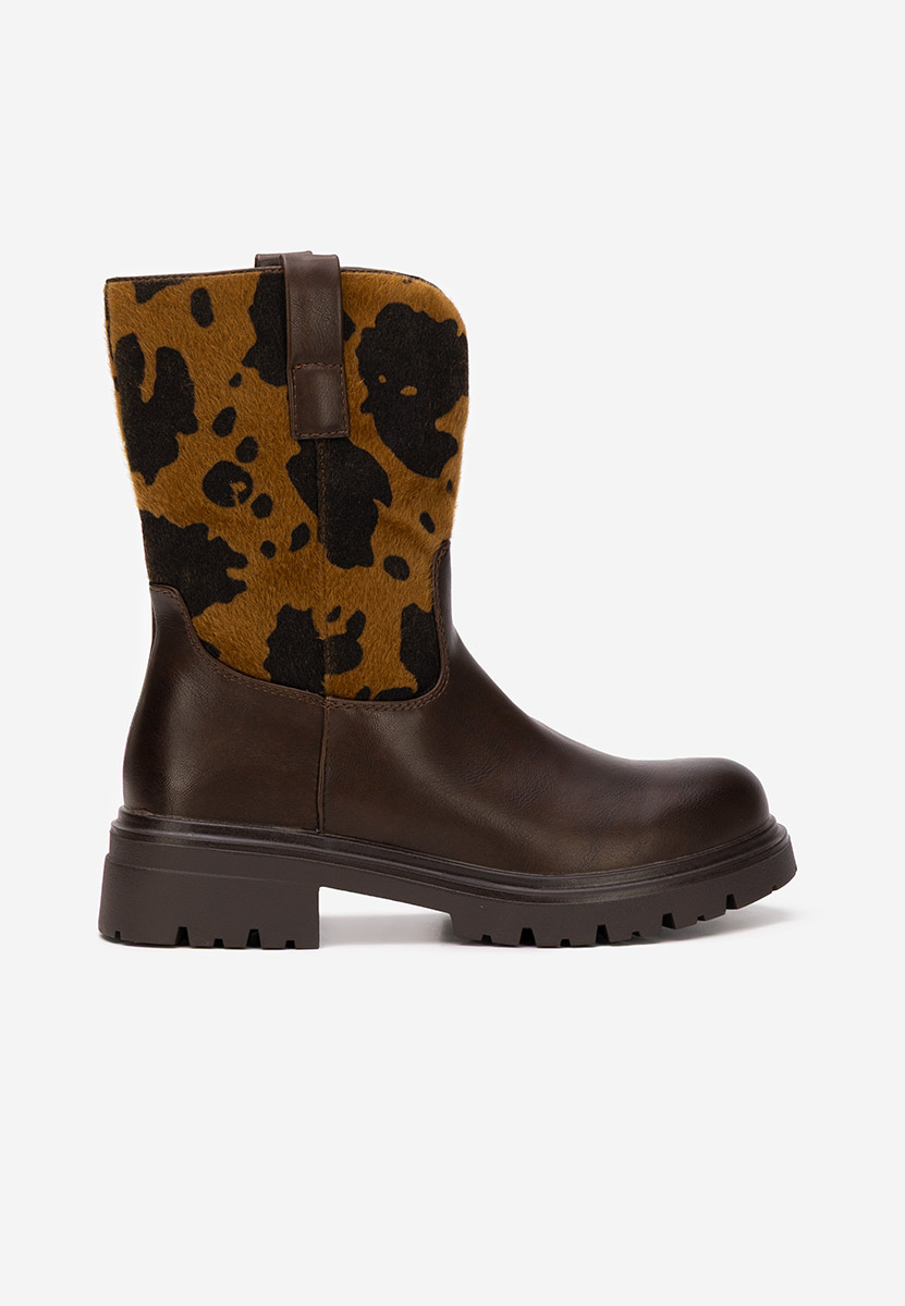 Bottes brunes Scurte Ediana