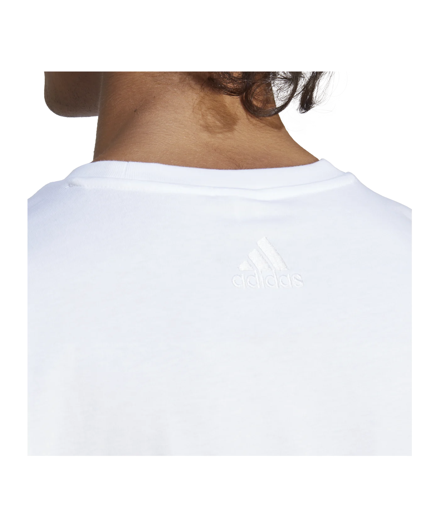 adidas Essentials Single Jersey Big Logo Tee White