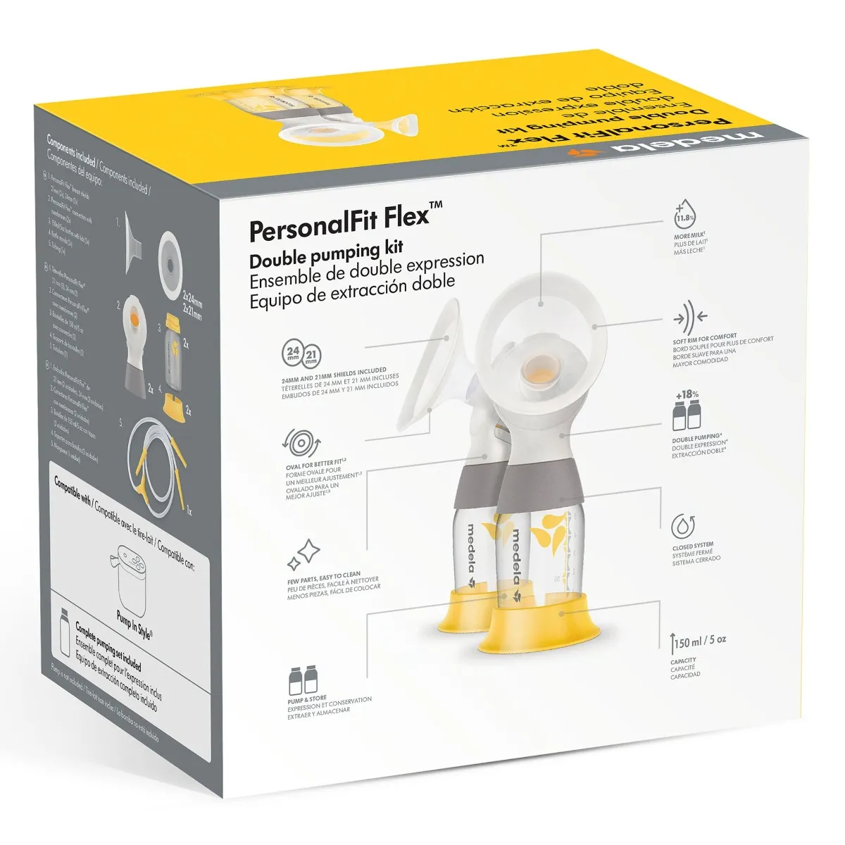 Medela Ensemble De Double Expression PersonalFit Flex™ pour Freestyle™ Swing Maxi™ Duo