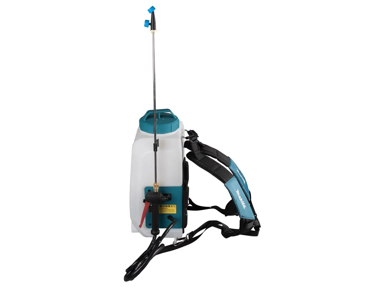 Makita DUS158Z, Rygsæk havesprøjte, 15 L, Blå, Hvid, 5 bar, Udendørs, 325 mm