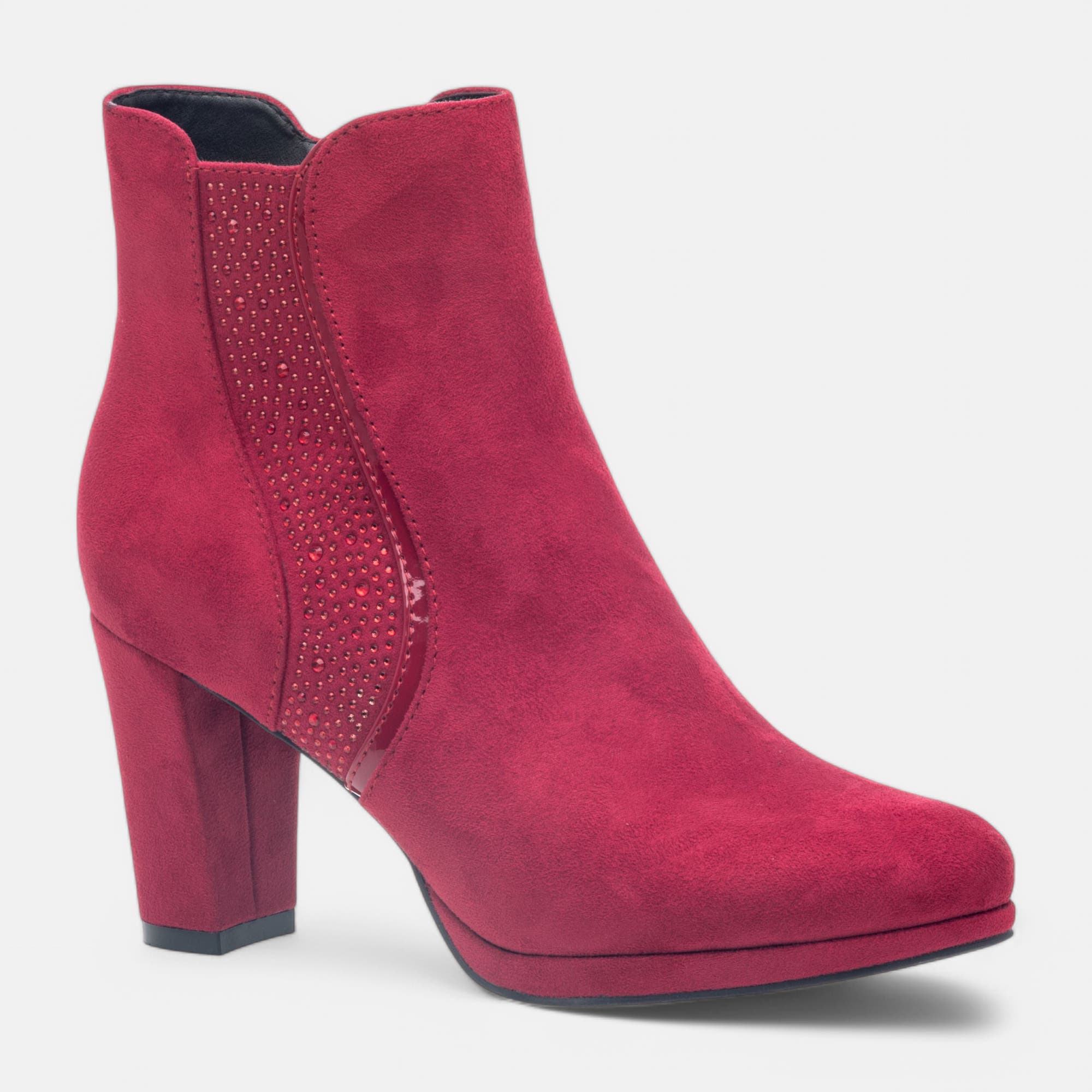 Bottines à talon Femme rouge