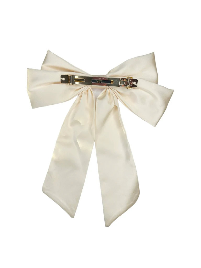 Pico  Isabella Bow hårspænde - Ivory