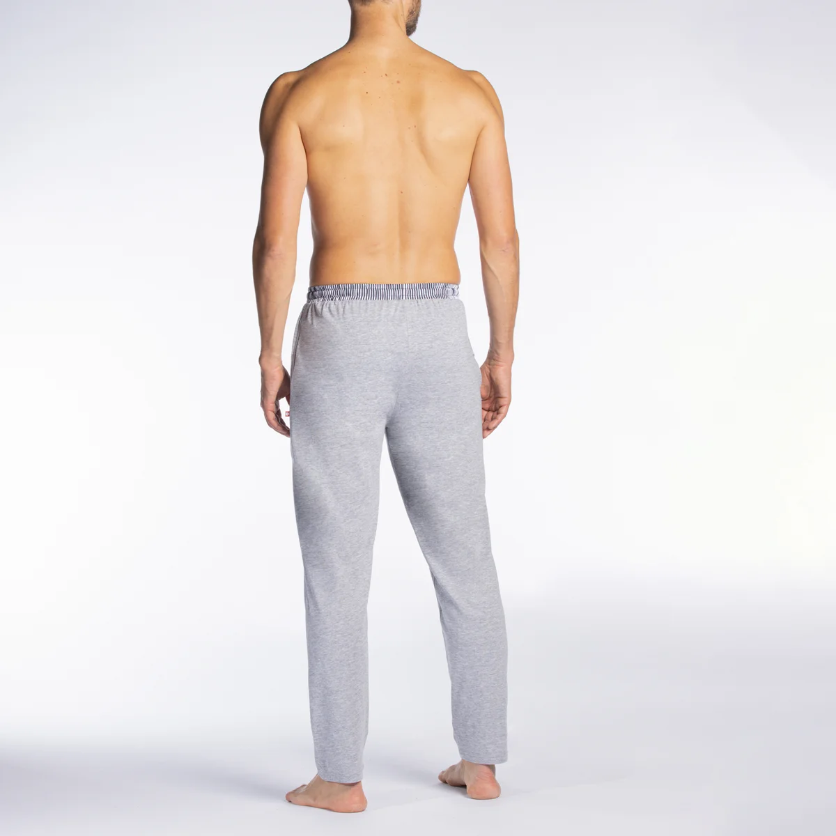 Pantalon homme HOME gris clair chiné