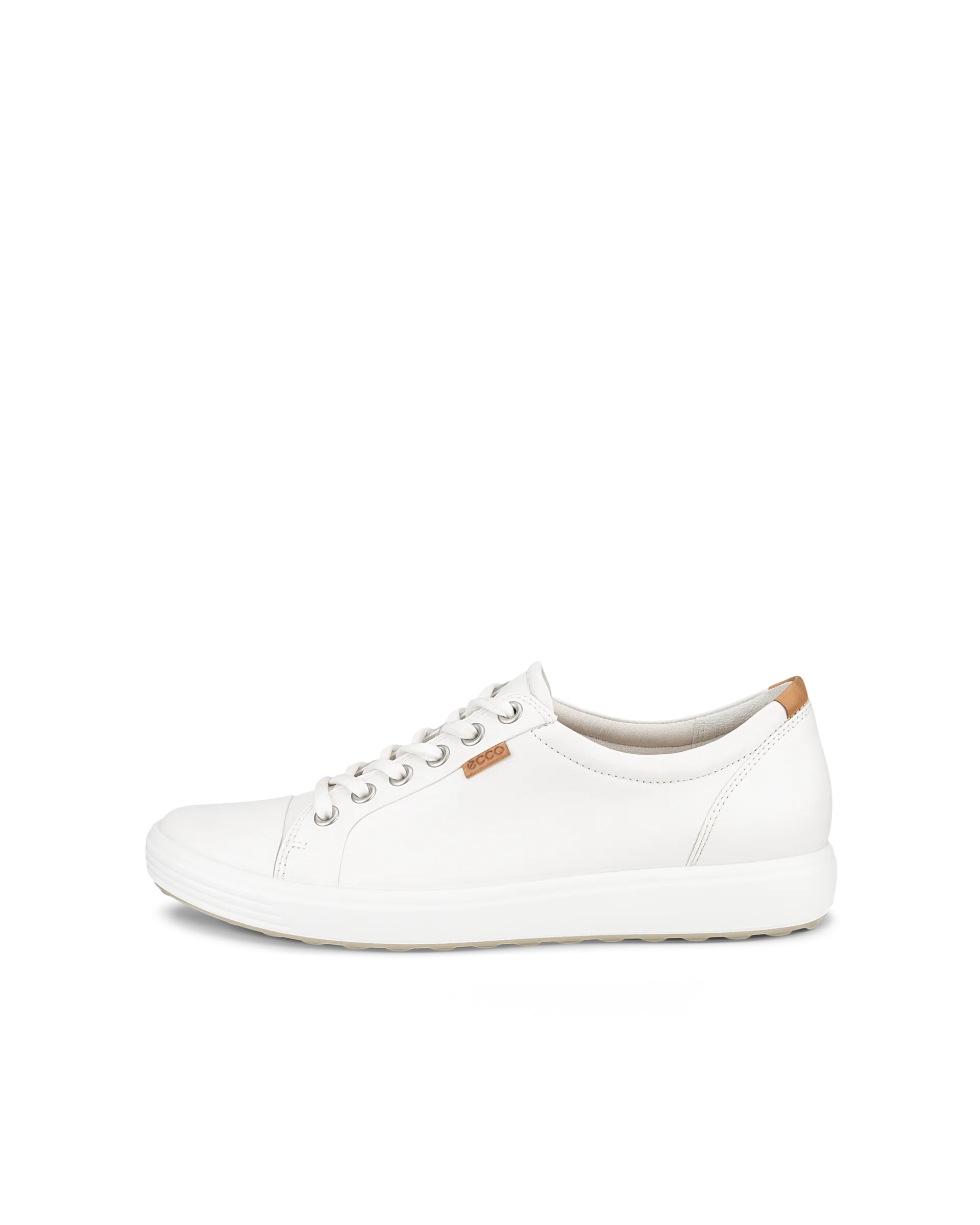 ECCO SOFT 7 W Damen Ledersneaker Weiß