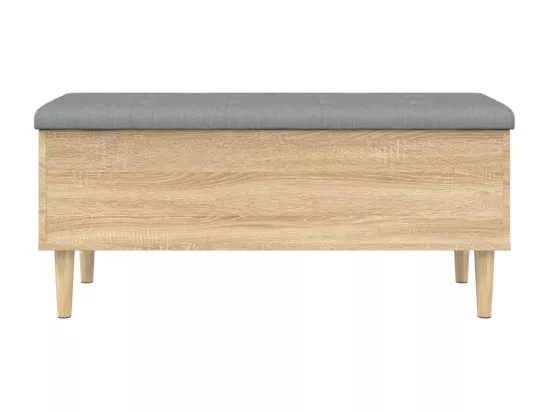 Banc de rangement chêne sonoma 102x42x46 bois d'ingénierie