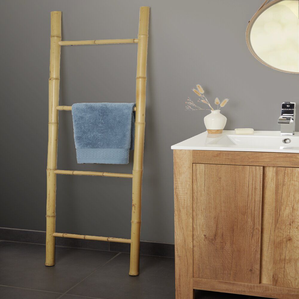 Échelle porte-serviette 40x150cm bambou naturel