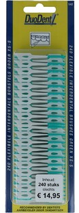 Duodent Flexibele Interdentale Borstels Groen XS-S 240ST