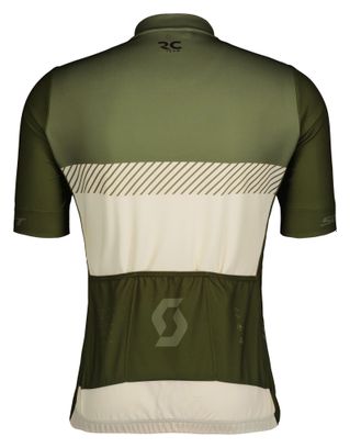 Maillot Manches Courtes Scott RC Team Vert/Beige Homme
