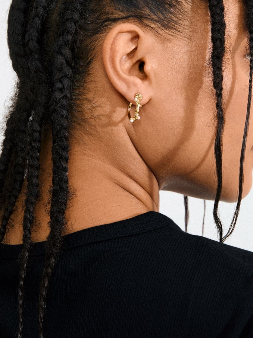 Hadley Earrings Gold-Plated Old Gold