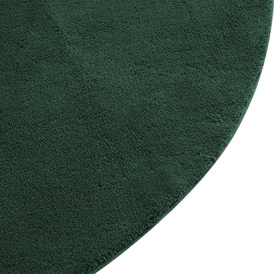 tectake® Kortpolig vloerkleed Soft Zone Ø 120 cm - Groen