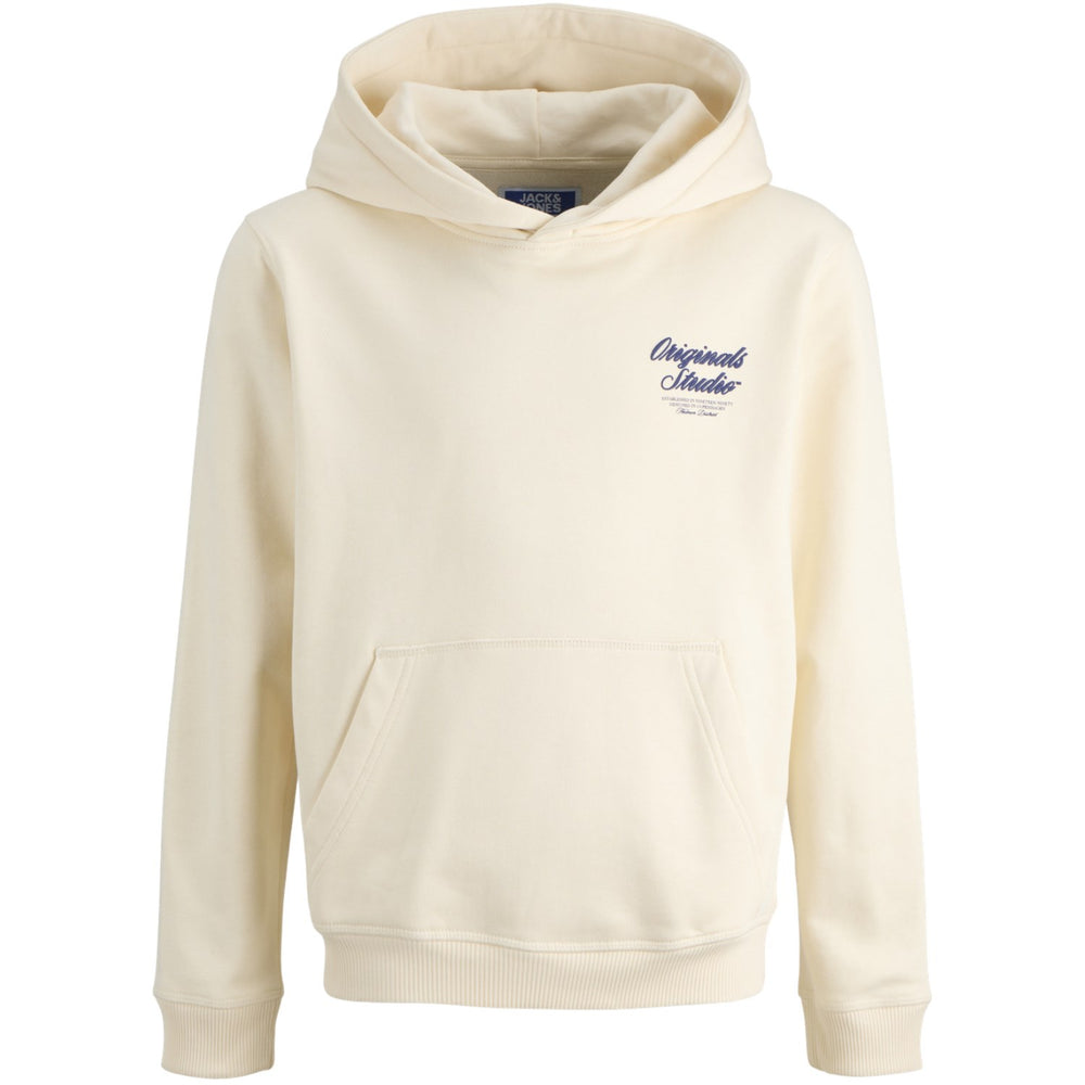 Køb Jack & Jones Junior Antique White Jornorrebro Typo Back Sweat Hætte Sn Jnr