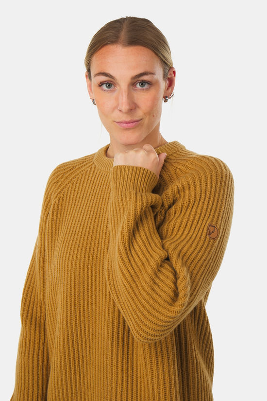 Fjällräven Fjällräven Övik Rib Sweater Wollen Trui Dames