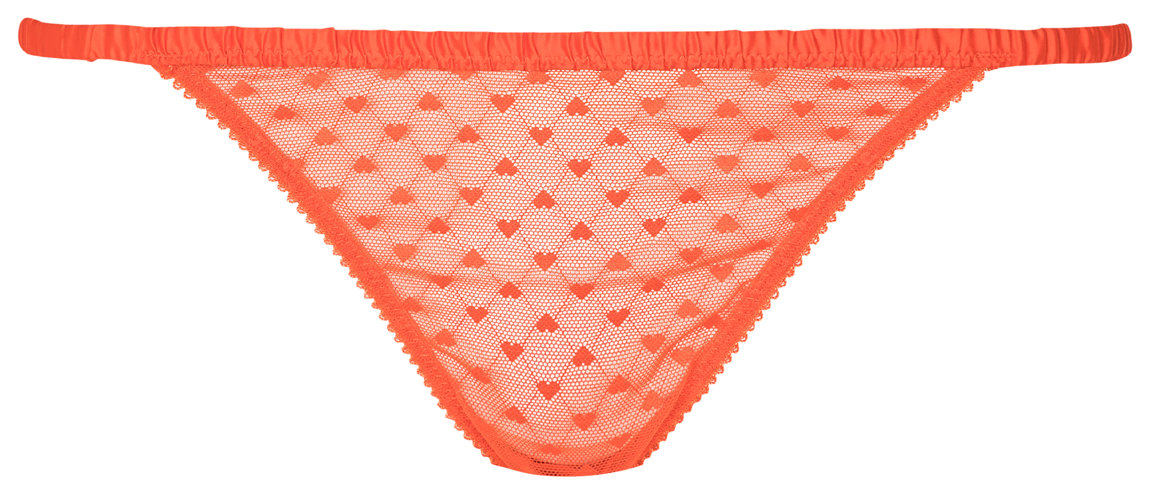 CHARLOTTE - Culotte échancrée en dentelle| Rouge