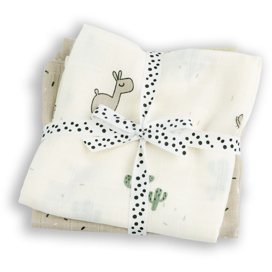 Done by Deer™ Mullwindel Wrap 2-er Pack Lalee Sand