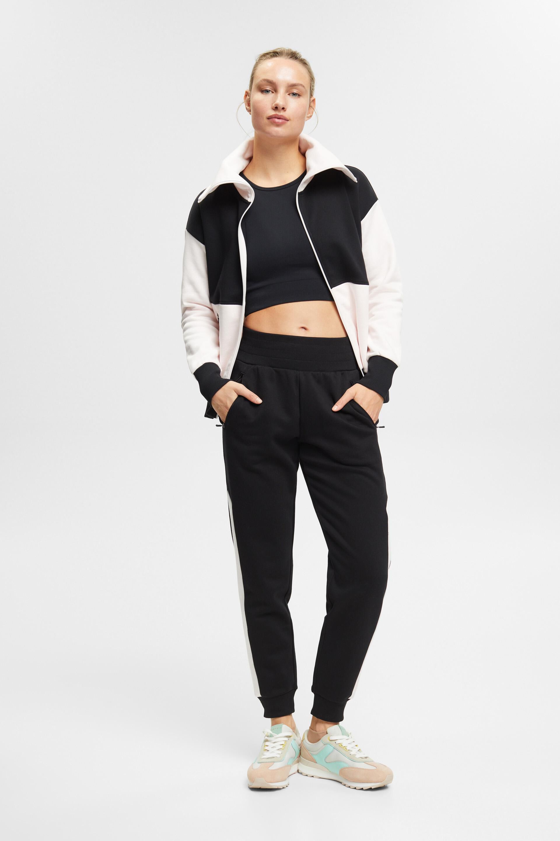 Cardigan zippé en jersey
