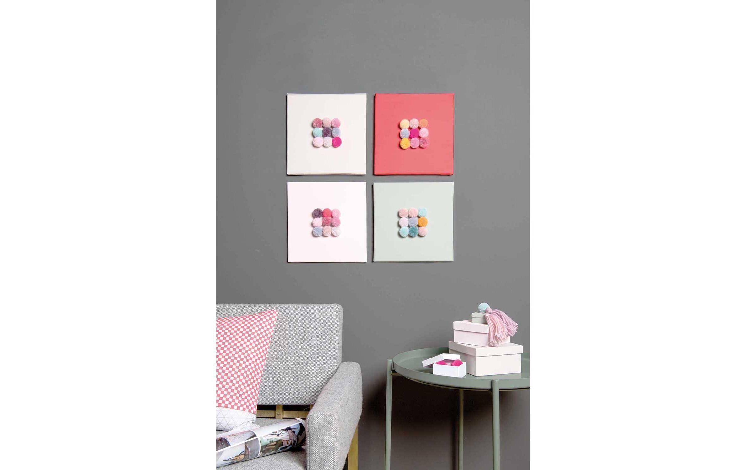Pompon Set Ø 3 cm Natur Mix, 24 StückKreativ mit Rico Design