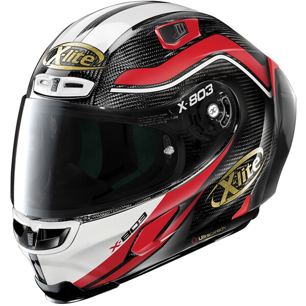 X-lite - Casque X-803 RS Ultra Carbon 50th Anniversary Noir / Blanc / Rouge