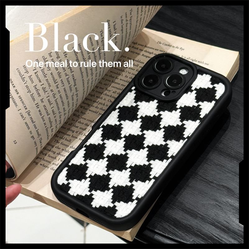 Elliure - Checker telefoonhoesje - iPhone 16 Pro Max / 16 Pro / 16 Plus / 16 / 15 Pro Max / 15 Pro / 15 Plus / 15 / 14 Pro Max / 14 Pro / 14 Plus / 14 / 13 Pro Max / 13 Pro / 13 / 13 Mini