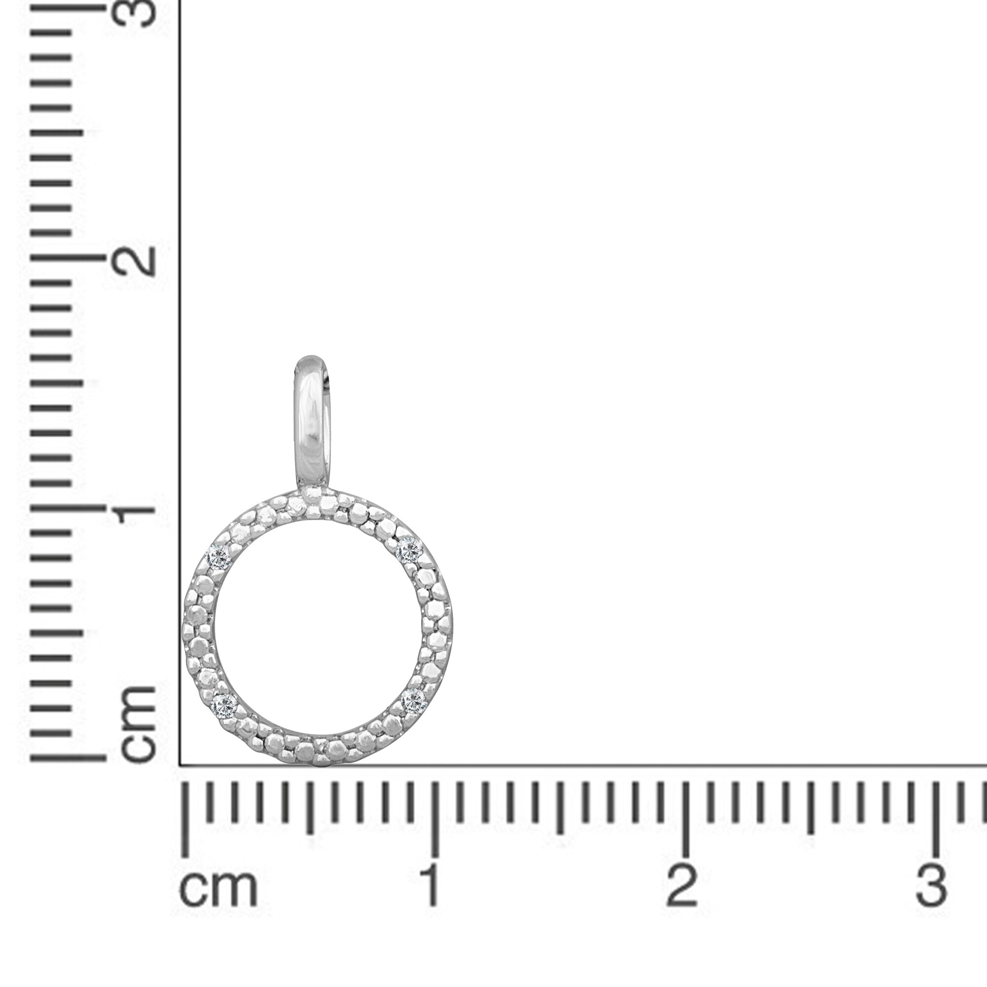 Orolino Anhänger 585 Gold mit 4x Brillant 0,02ct.