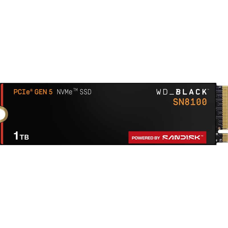 Western Digital Black WD_BLACK SN8100 NVMe 1 To M.2 PCI Express 5.0 TLC 3D NAND