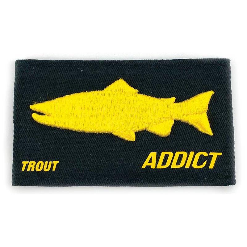 Scratch Interchangeable Fishxplorer Pour Casquette / Bonnet Addict Truite - Noir
