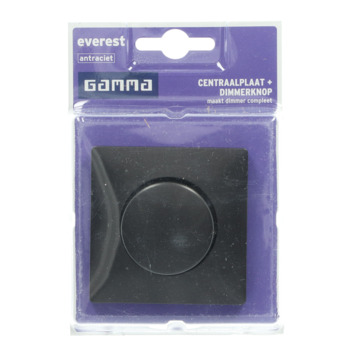 GAMMA Everest Centraalplaat Dimmer Antraciet